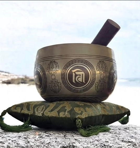 Golden Tibetan Singing Bowl